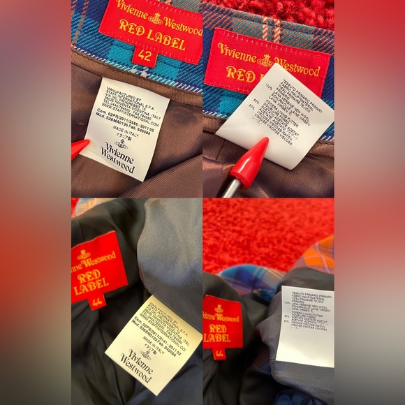 Vivienne Westwood AW2011 RED LABEL VINTAGE TARTAN SUIT IT 44 BRAND NEW - Picture 7 of 16